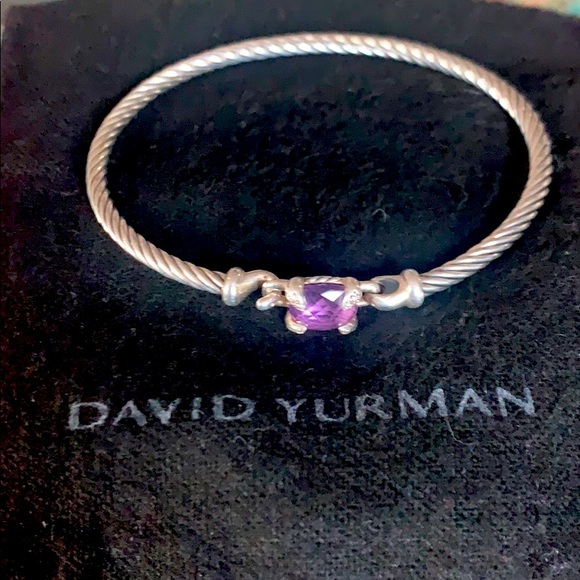 David Yurman Bracelet with Amethyst and Diamonds. - Picture 1 of 6